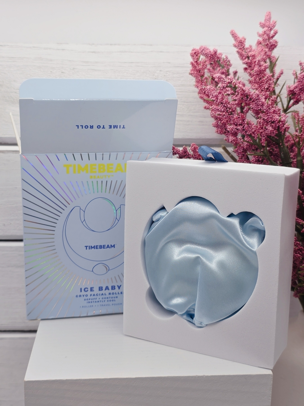Timebeam Ice Baby Cryo Facial Roller - Light Blue